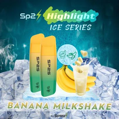 Highlight Icy Series - Banana Milkshake (3000 Puffs)-image