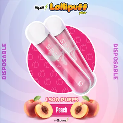 Lollipuff - Peach (1500 Puffs)-image