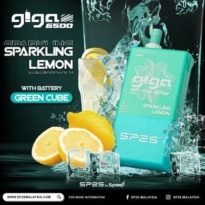 Giga - Sparkling Lemon with Green Cube-image
